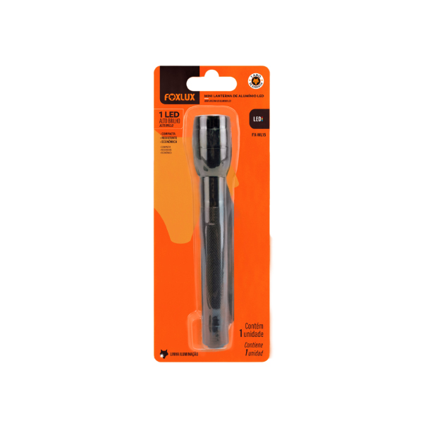 Lanterna Led 9,5 X 3 Cm - 3 Pilhas Aaa Foxlux - Ref.44.04