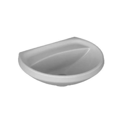 Lavatório P/Coluna Cinza Real 455x360mm Izy Deca - Ref.L.915.87