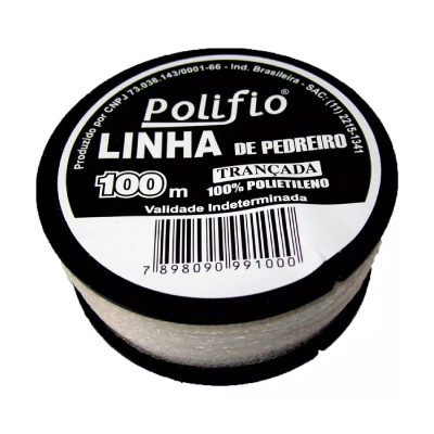 Linha Pedreiro Trançada Polifio 100m Unifio - Ref.7898090991000