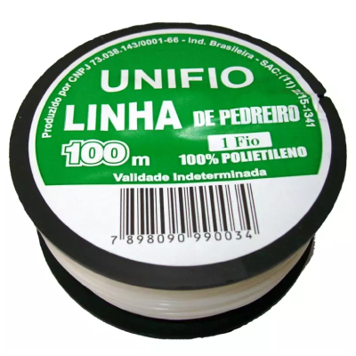 Linha Pedreiro Lisa Unifio 100m Unifio - Ref.7898090990256
