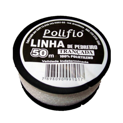Linha Pedreiro Trançada Polifio 50m Unifio - Ref.7898090991017