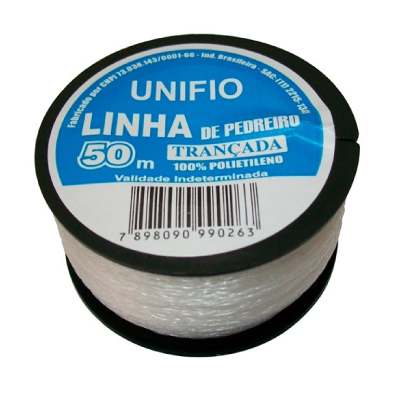 Linha Pedreiro Lisa Unifio 50m Unifio - Ref.7898090990263