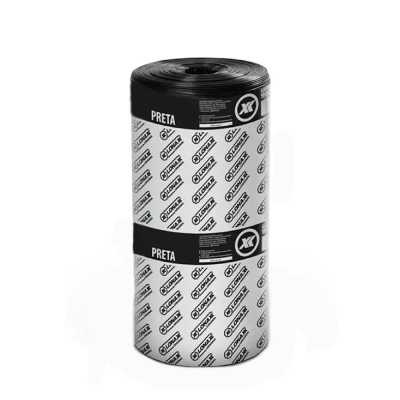 Lona Plástica Preta 80 Micra 8x100m 60kg Lonax - Ref.10010045