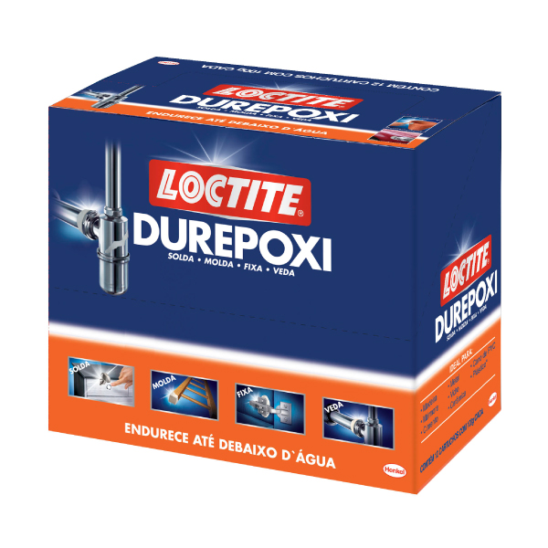 Cola Epóxi Durepoxi Cinza 50g C/12 Loctite - Ref.2087061