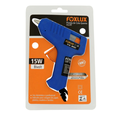 Pistola Cola Quente Bivolt 15w Foxlux - Ref.26.01