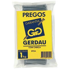 PREGO POLIDO C/ CABEÇA 3/4X17 GERDAU