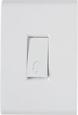 Pulsador para Campainha Embutir 10a Liz Branca Tramontina - Ref.57170007