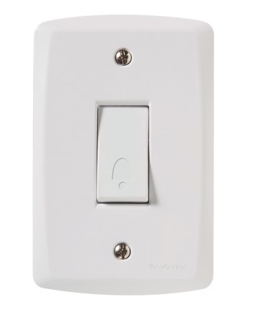 Pulsador para Campainha Embutir 10a Lux2 Brancatramontina - Ref.57145007