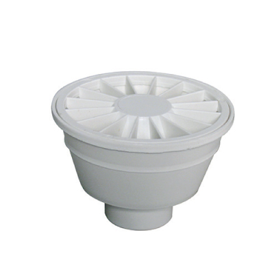 Ralo Sifonado C/Grelha Circular Branco 10,5x7cm Astra - Ref.R1*BR1