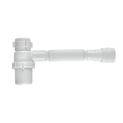 Sifão Sanfonado Copo Branco Astra - Ref.SSUC*BR1