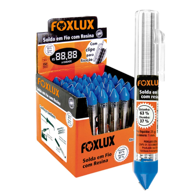 Solda Estanho Tubo C/4m Foxlux  C/36 - Ref.25.11