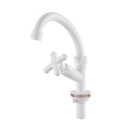 Torneira Banheiro Mesa Bica Alta Prática Branca Herc - Ref.2856