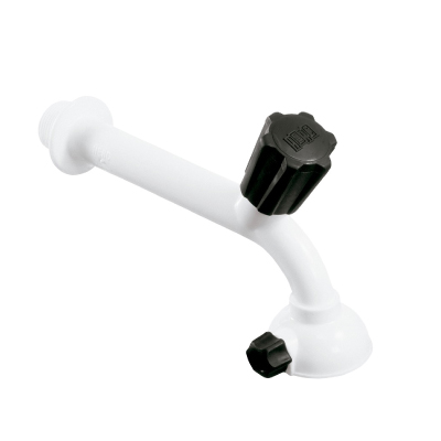 Torneira Cozinha Parede C/Chuveirinho E Jato Branca 15cm Herc - Ref.134