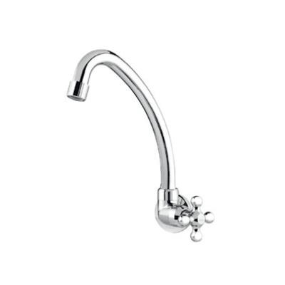 Torneira Cozinha Parede Bica Alta Marujá Cromada Viqua - Ref.1130401