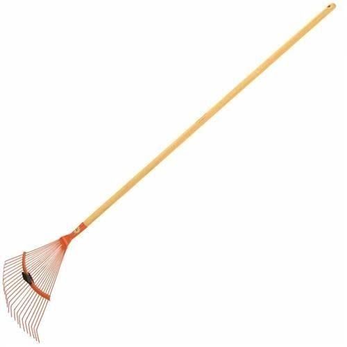 Vassoura P/Jardim Metálica Regulável Cabo De Madeira Tramontina - Ref.77831721