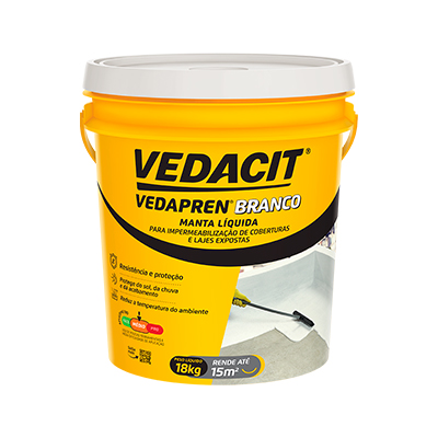 Manta Líquida Vedapren Branco 18kg Vedacit - Ref.112534