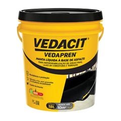 MANTA LÍQUIDA VEDAPREN PRETO 18KG VEDACIT