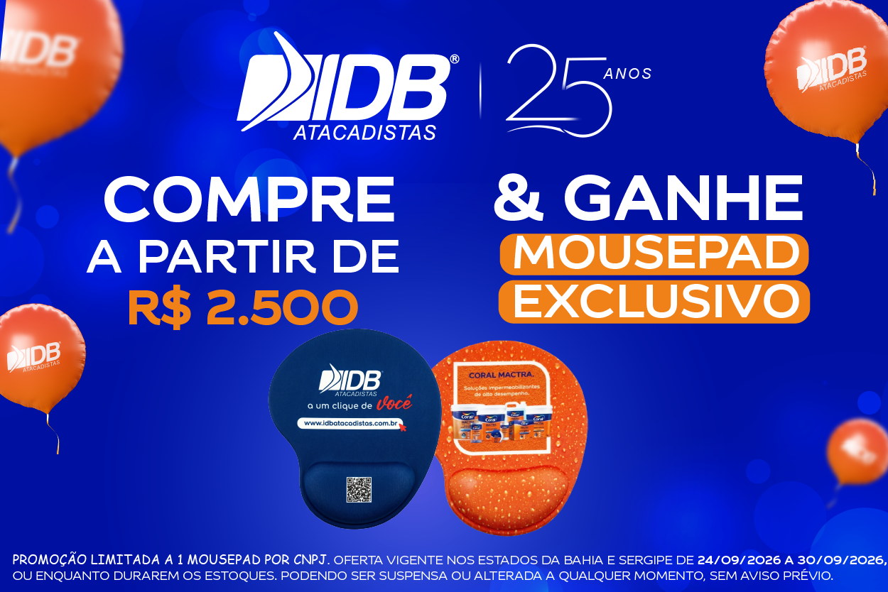 COMPRE R$ 2.500,00 E GANHE MOUSEPAD - SETEMBRO 2026