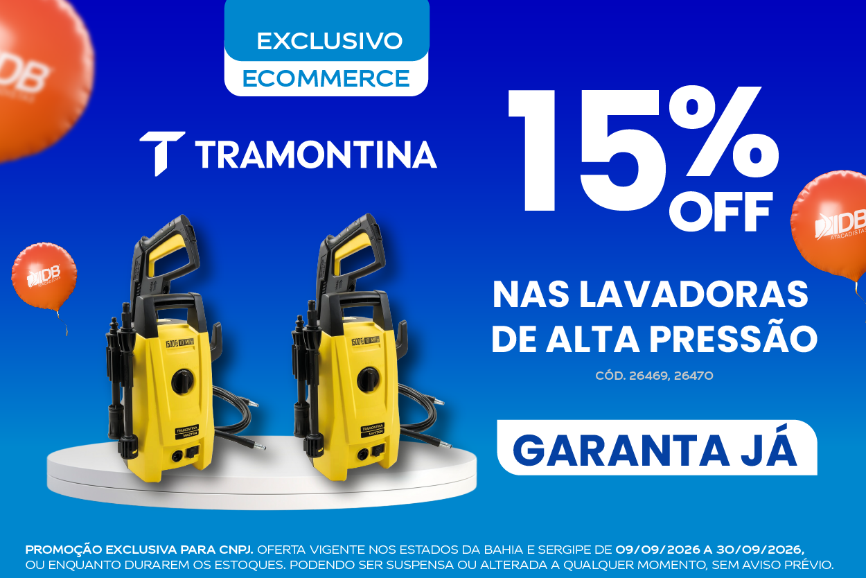 15% DESCONTO LAVADORA TRAMONTINA - SETEMBRO 2026
