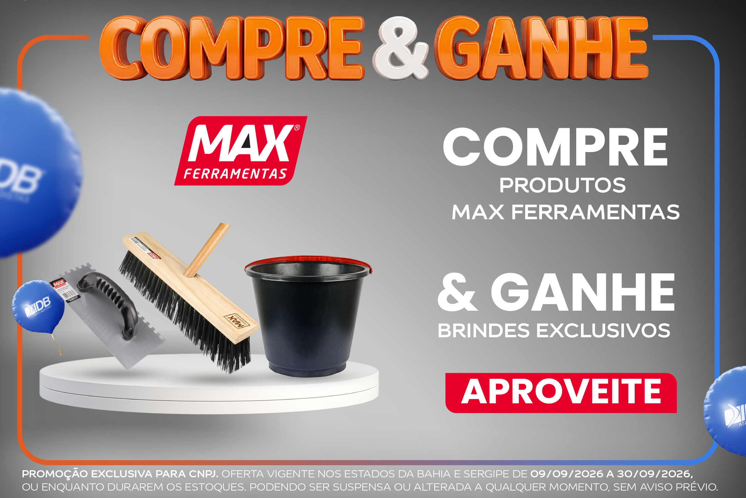 COMBOS MAX FERRAMENTAS - COMPRE E GANHE - SETEMBRO 2026