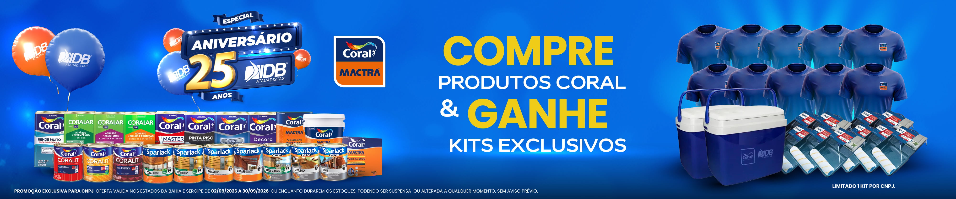 COMPRE PRODUTOS CORAL & GANHE KITS EXCLUSIVOS - SETEMBRO 2026