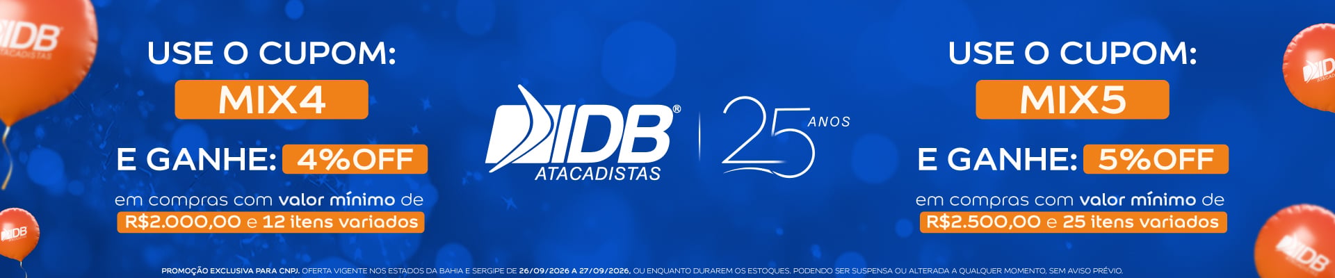CUPOM FIM DE SEMANA ECOMMERCE - SETEMBRO 2026