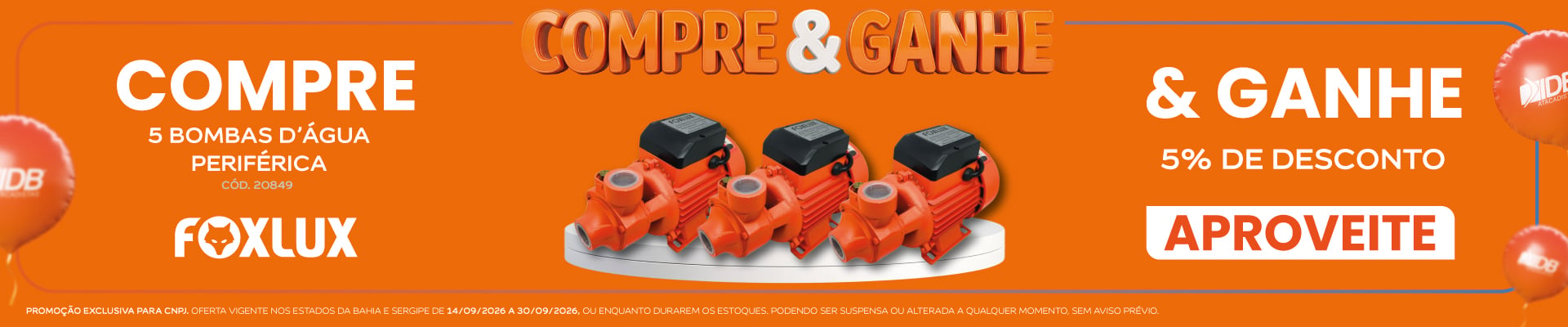 COMPRE E GANHE FOXLUX -  SETEMBRO 2026
