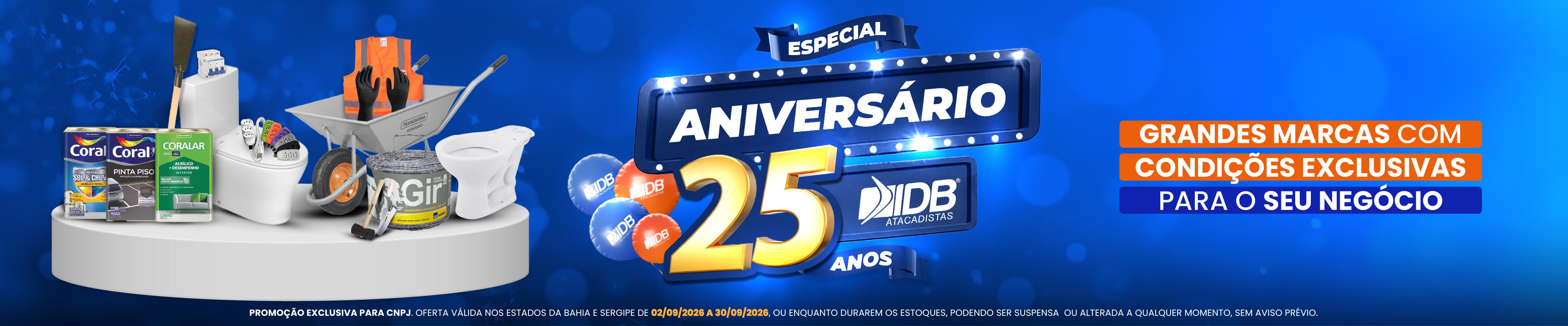 ESPECIAL ANIVERSÁRIO IDB 25 ANOS - SETEMBRO 2026
