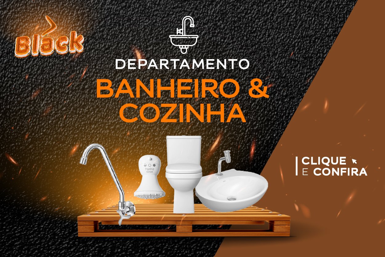 BLACK DEPARTAMENTO BANHEIRO E COZINHA