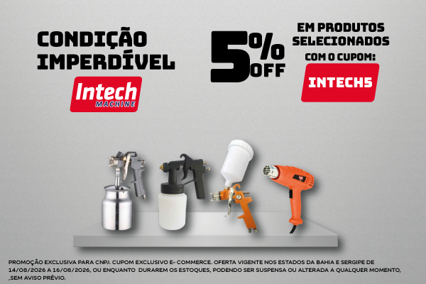 INTECH MACHINE - CUPOM INTECH5 - AGOSTO 2026