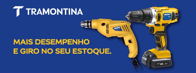 BANNER MOSAICO TRAMONTINA- FURADEIRA E PARAFUSADEIRA 